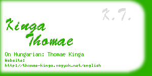 kinga thomae business card